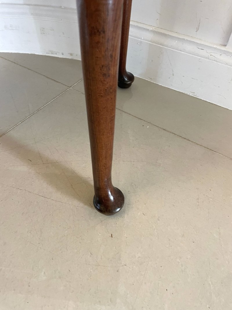 Antique George III Quality Oak Lowboy - Image 7